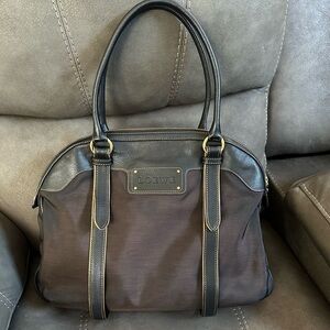 Loewe Black and Brown Anagram tote bag